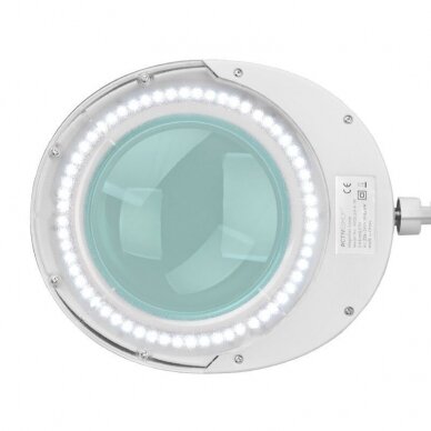 Kosmetologin LED-valaisin suurennuslasilla ja jalustalla ELEGANTE 60LED 5D 6W WHITE 4