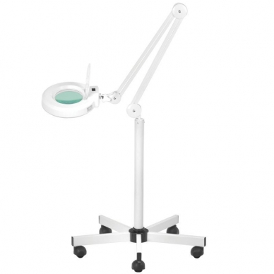 Cosmetology lamp with magnifier and stand S5 5D 12W WHITE