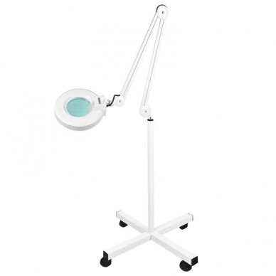 Kosmetologin LED-valaisin suurennuslasilla ja jalustalla S4 5D 22W ADJUSTABLE WHITE