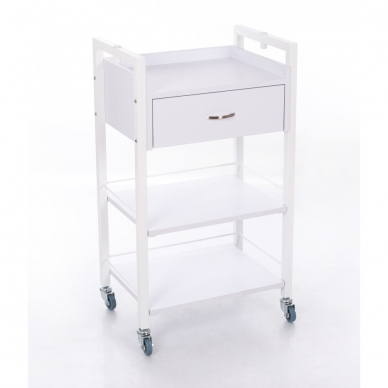 Cosmetology trolley (2 shelves + 1 drawer)