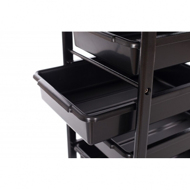 Hairdressing trolley (metal, 5 drawers) 4