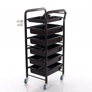 Hairdressing trolley (metal, 5 drawers)