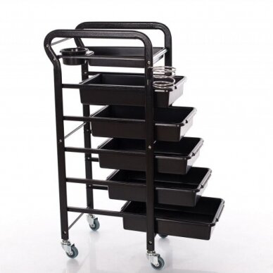 Hairdressing trolley (metal, 5 drawers) 1