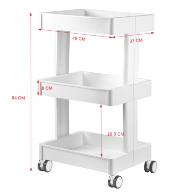 Cosmetology trolley PLASTIC 084 3