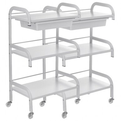 Cosmetology trolley PRO 026 WHITE (2 pcs.)