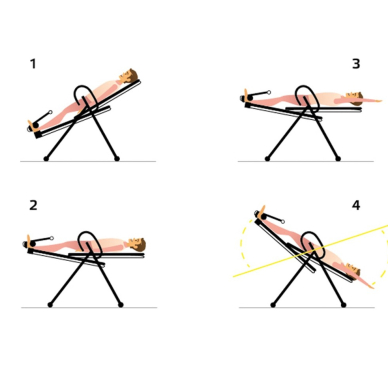Kūno tempimo inversinis stalas inSPORTline Verge 8
