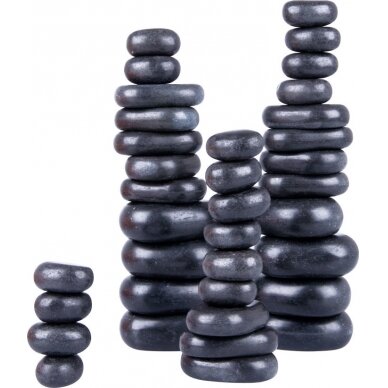 Set aus vulkanischen Basalt-Massagesteinen inSPORTline Basalt Stone (36 Einheiten) 6