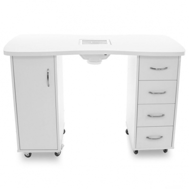 Manikiūro stalas su dulkių surinkėju CABINETS WHITE