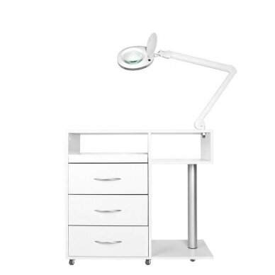 Cosmetics desk Mini Compact White 9