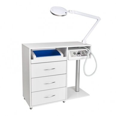 Cosmetics desk Mini Compact White 3