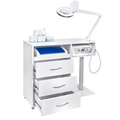 Cosmetics desk Mini Compact White 4