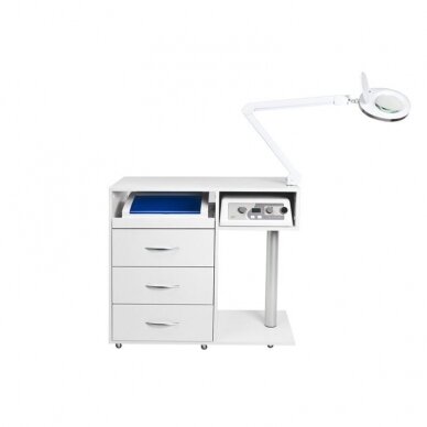 Cosmetics desk Mini Compact White 6