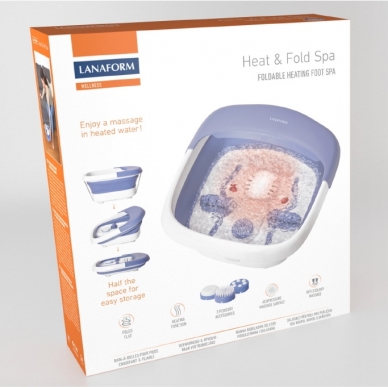 Masažinė pėdų vonelė Lanaform Heat & Fold Spa 12