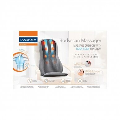 Hierontatyyny, jossa on kehon skannaustoiminto Lanaform Bodyscan Massager 9