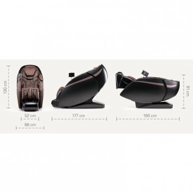 Massage chair iRest Maesthron A801 Black Brown 25