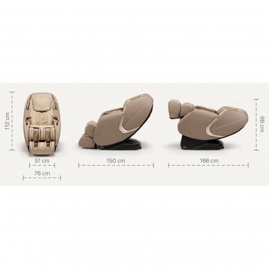 Massage chair Massaggio Eccellente 2 Pro Mahogany Caramel 4