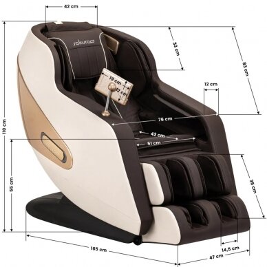 Massage chair Sakura Comfort Plus 806 Brown 13