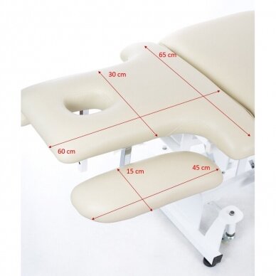 Masāžas galds HYDRAULIC MASSAGE TABLE SPA 3 BIEGE 11