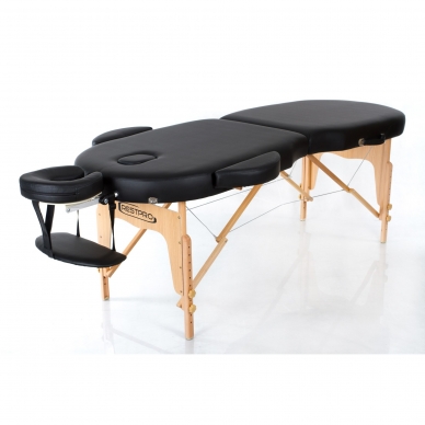 Klappbare Massageliege Vip Oval 2 (Black)