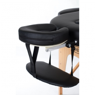 Foldable massage table Vip Oval 2 (Black) 2