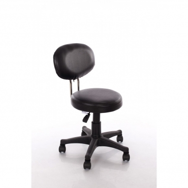 Beautician stool Round 3 (Black) 1