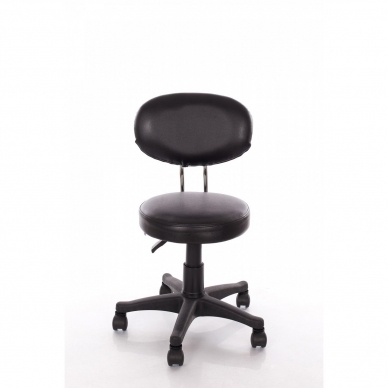 Beautician stool Round 3 (Black)