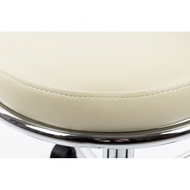 Beautician stool Round 4 (Beige) 3