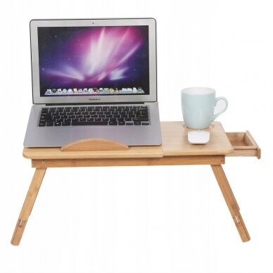 Portable folding computer table Bamboo Flexi 15"