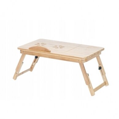 Portable folding computer table Bamboo Flexi 15" 1