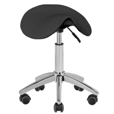 Kosmetoloģijas taburete STOOL BEAUTY ROUND BLACK