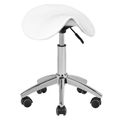 Kosmetoloģijas taburete STOOL BEAUTY ROUND WHITE