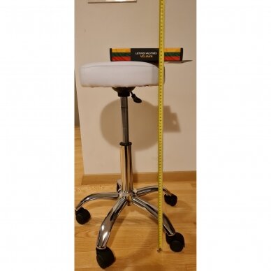 Beautician stool BEAUTY COMFORT WHITE 3