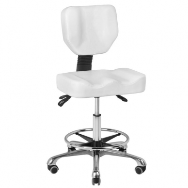 Kosmetologi jakkara BEAUTY STOOL COMFORT WHITE