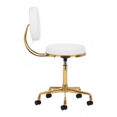 Табурет косметолога COSMETIC CHAIR ELITE WHITE 3