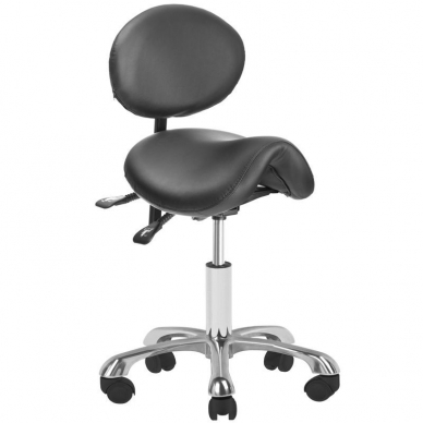 Kosmetologinė meistro kėdutė COSMETIC STOOL GIOVANNI BLACK