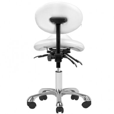 Kosmetoloģijas taburete COSMETIC STOOL GIOVANNI WHITE 3