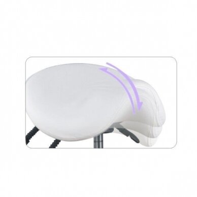 Kosmetologinė meistro kėdutė COSMETIC STOOL GIOVANNI WHITE 4