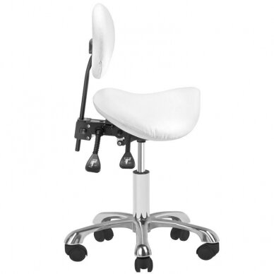 Kosmetologinė meistro kėdutė COSMETIC STOOL GIOVANNI WHITE 1