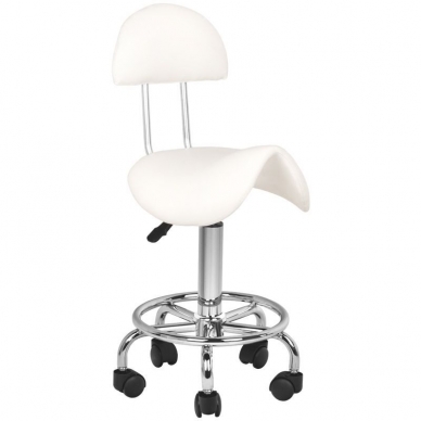 Kosmetoloģijas taburete STOOL BEAUTY 3 WHITE