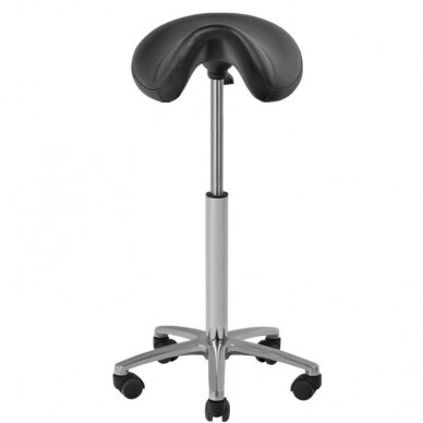 Kosmetologinė meistro kėdutė STOOL BEAUTY BLACK HIGH 1