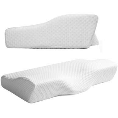 Orthopaedic pillow with memory 50x30cm Ecru 2