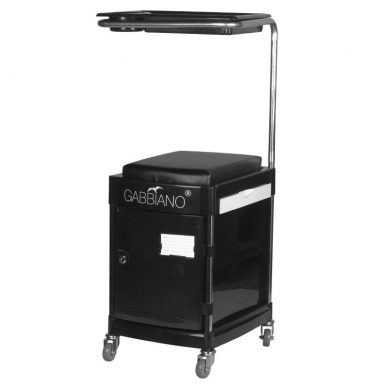 Cosmetology trolley - footrest for pedicure HELPER EXT PEDICURE STOOL BLACK