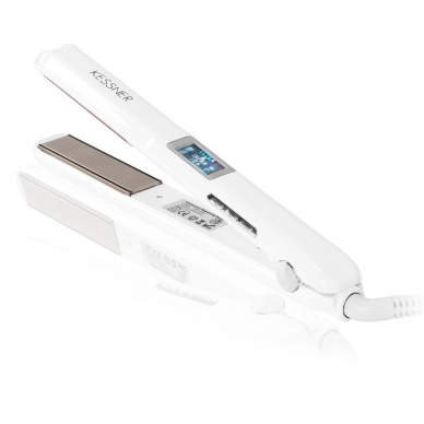 Hair straightening tongs KESSNER ULTRA INFRA WHITE