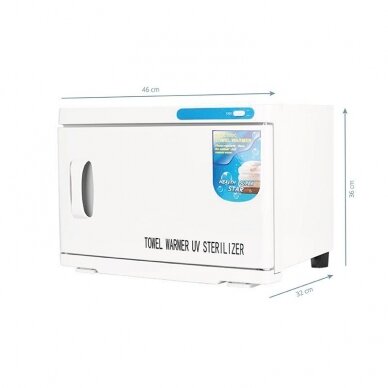 Towel warmer with UV steriliser 16L White 3