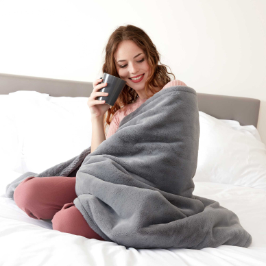 Heated blanket Lanaform Cocoon Plaid Ultra-soft Grey 160×120cm 15