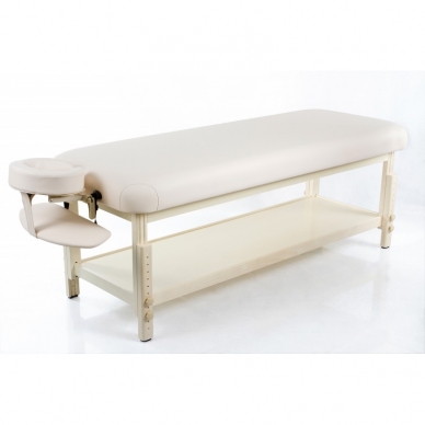 Stationäre Massageliege Classic Flat (Biege)