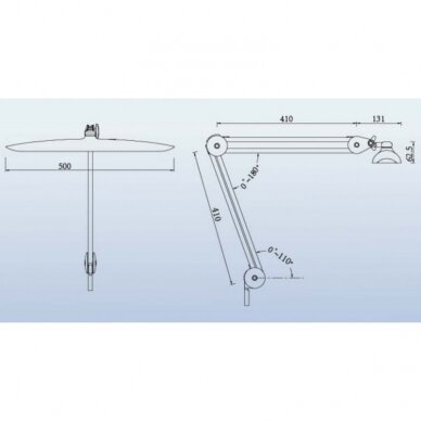 Kosmetoloogia LED lamp 24W (lauale paigaldatav) 7