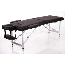 Foldable massage table ALU S2 (Black)