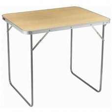Folding camping table WOOD 70x50cm
