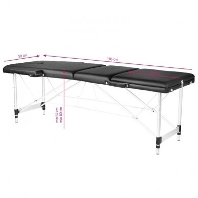 Foldable massage table ALU COMFORT 3 GREY 7